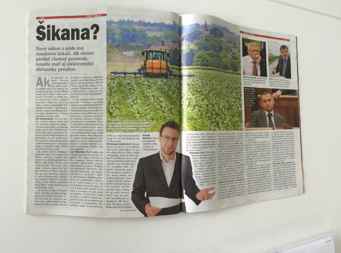 JUDr. Marônek vyjadruje k novému zákonu o pôde